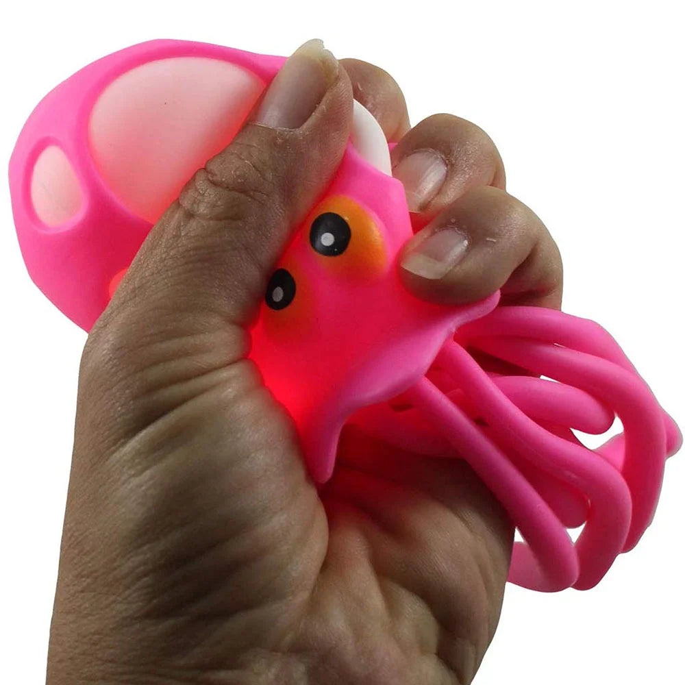 1 Pc Octopus Rubber Bath Toys N84201
