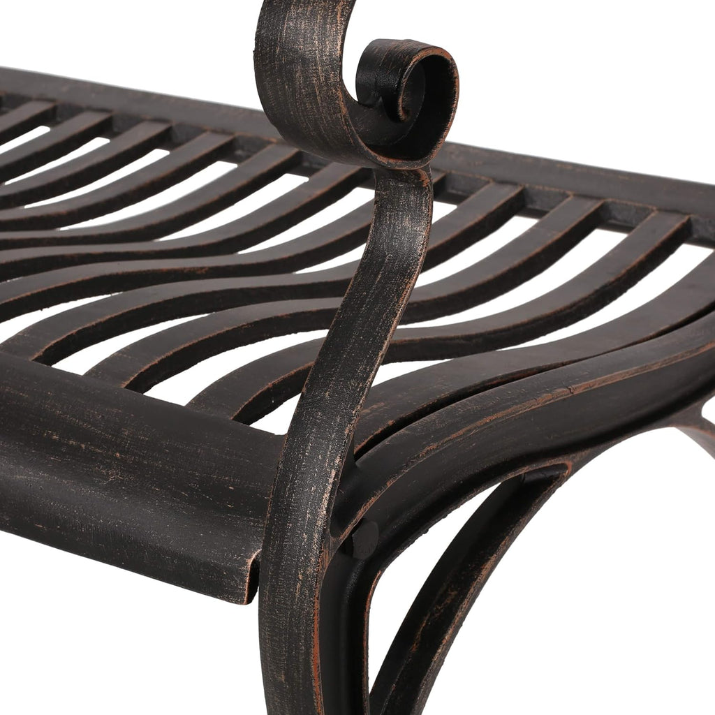 Bronze Cast Aluminum Bench V37232
