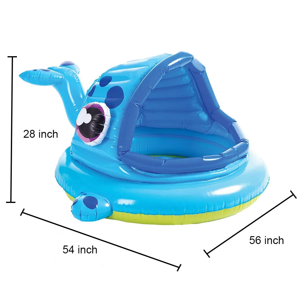 Whale Baby Pool Shade Beach Tent Kiddie Pool Play Tent H810