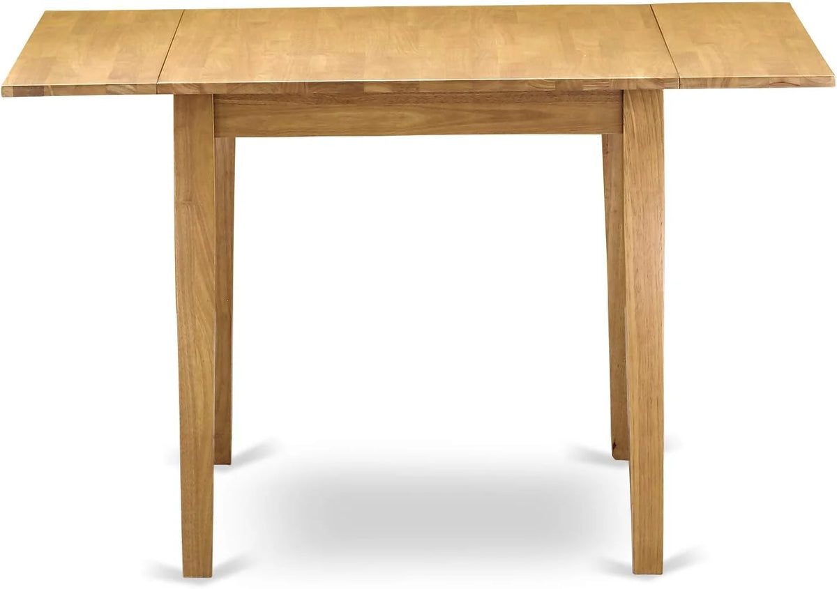 3 Piece Kitchen Set with Rectangle Dropleaf Table and 2 Chairs, Oak N7125