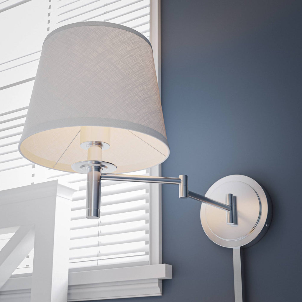 Brushed Steel Swing Arm Wall Lamp U8736
