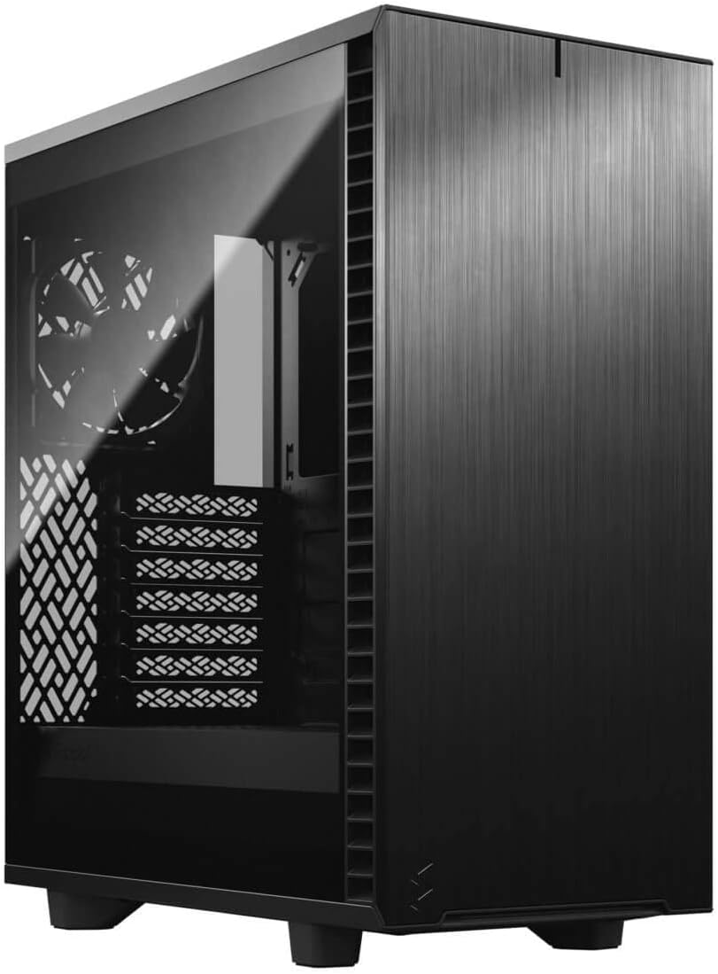 Black Brushed Aluminum Steel ATX Mid Tower Computer Case G20241