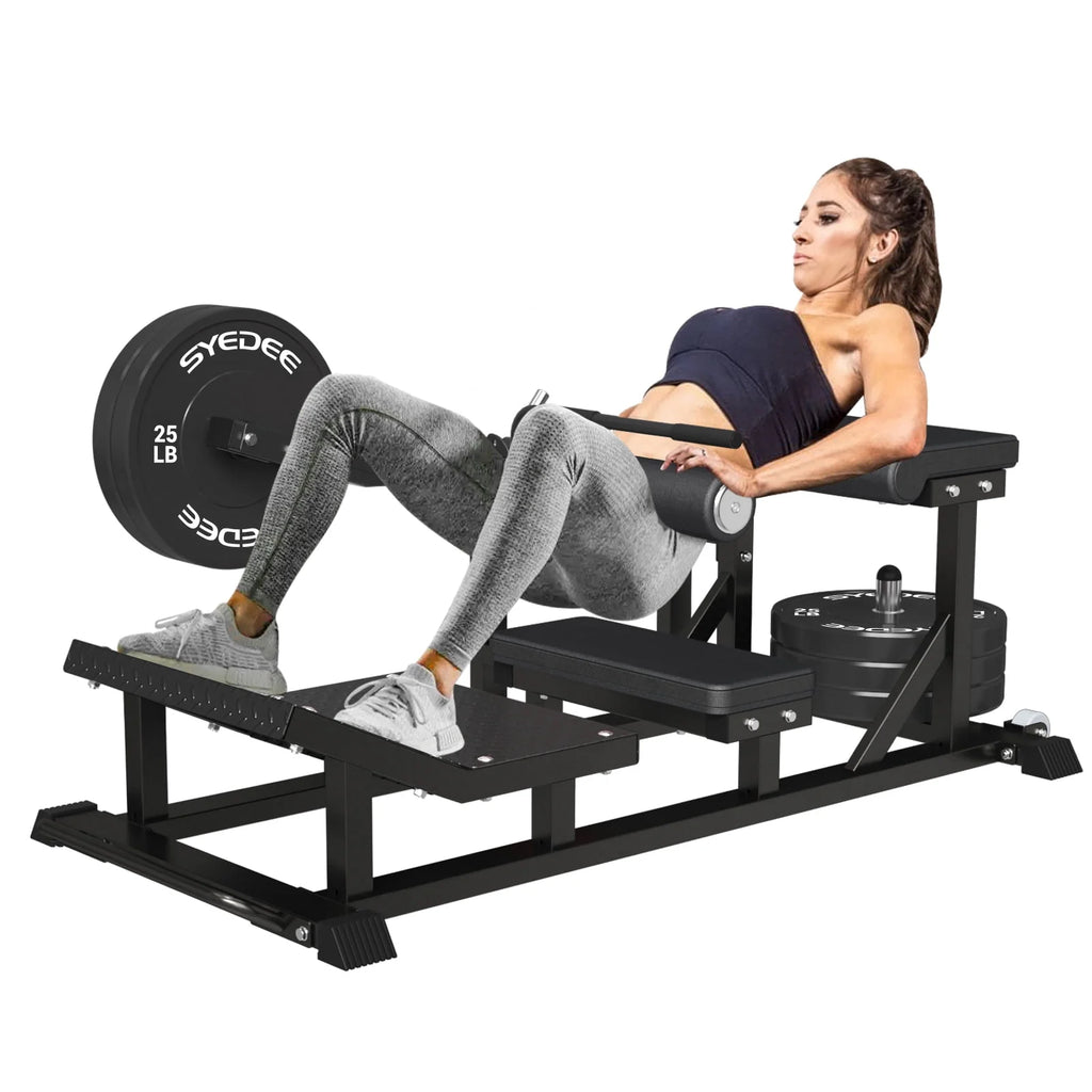 Red Heavy Duty Plate-Loaded Hip Thrust Machine U473