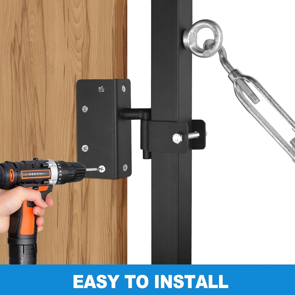 Black Steel Fence Gate Kit O1868
