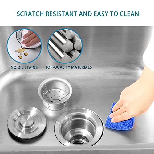 26 Inch 304 Stainless Steel Free Standing Utility Sink with Pull-out Faucet S257093