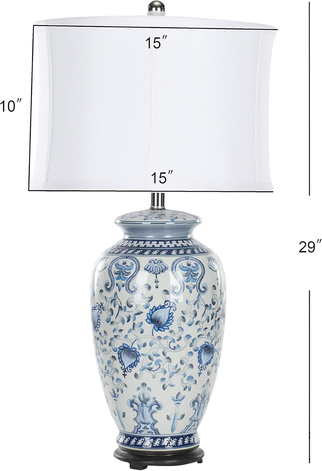 Blue/ White Ginger Jar Table Lamp P31217