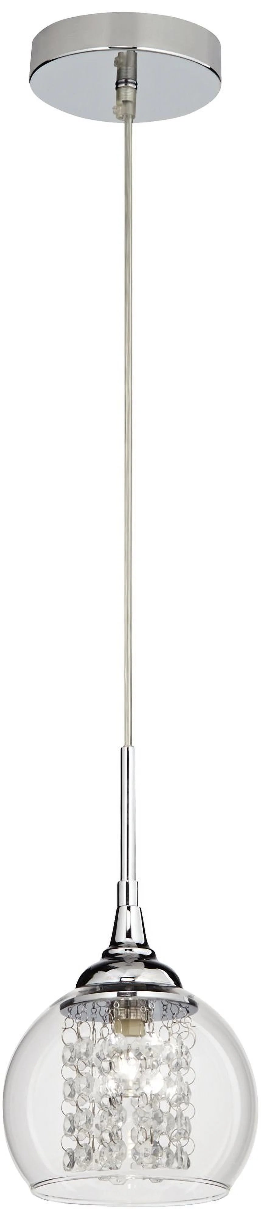 Chrome Mini Pendant with Clear Glass Shade N378520