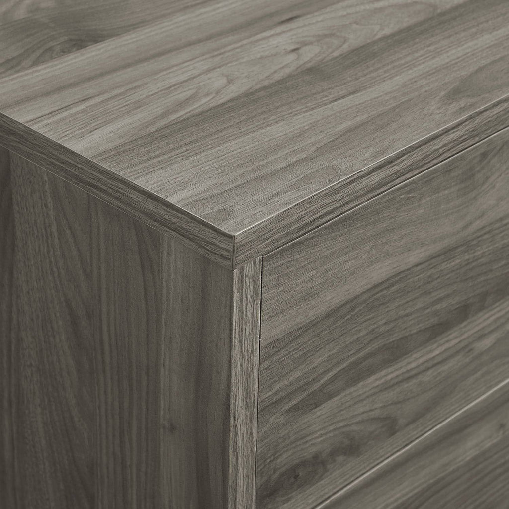 Mid-Century TV Console - Dark Walnut U8127