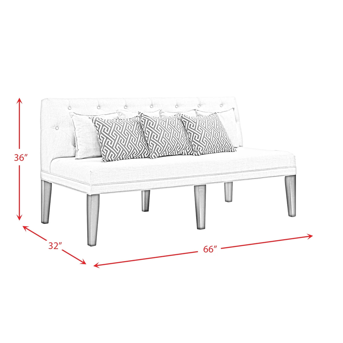 Beige Sofa with Seven Pillows C14750