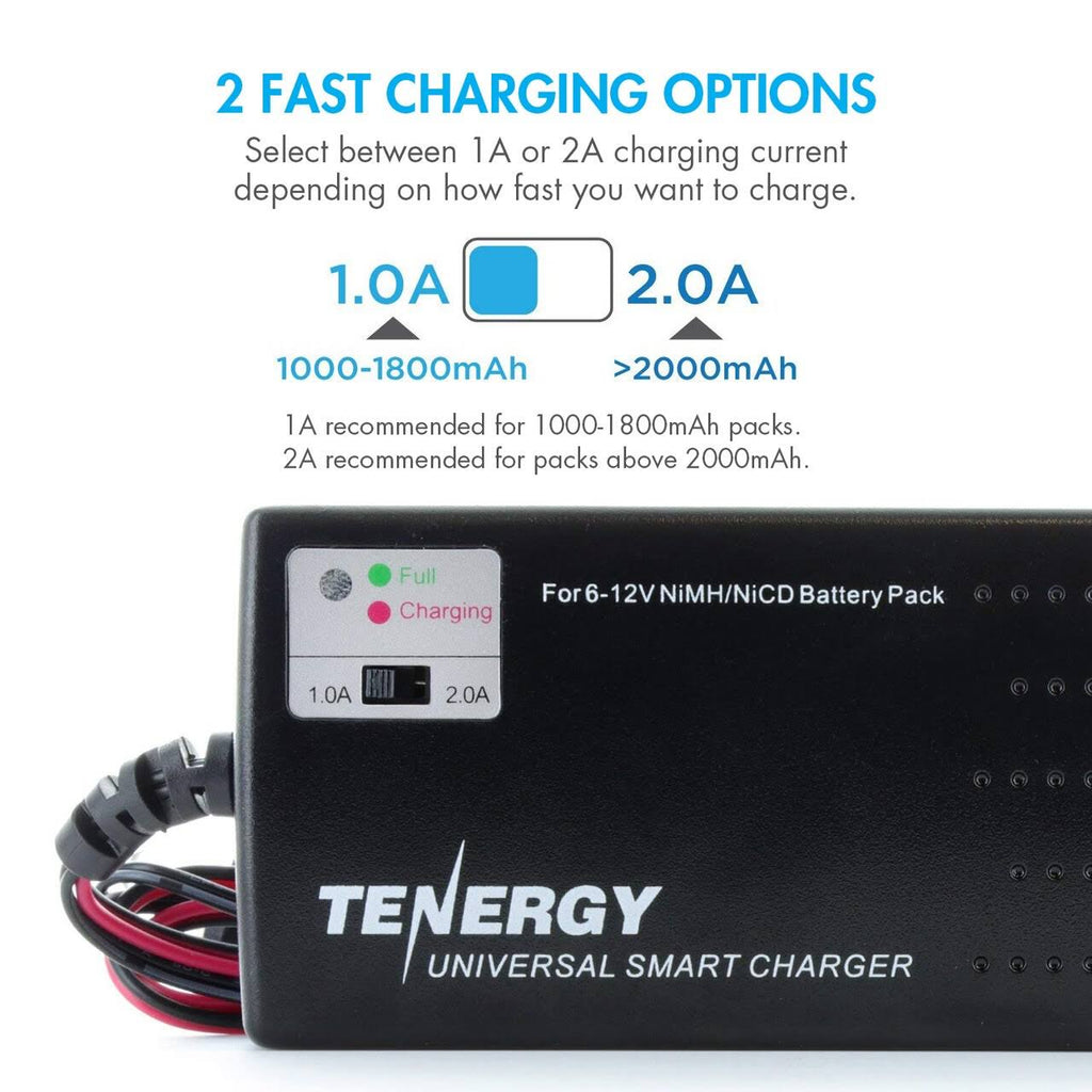 Combo: Universal Smart Charger 6V - 12V + 2 Pcs 7.2V NiMH 3800mAh Battery Packs V629372