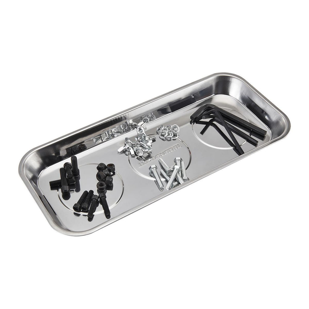 14-1/8 in. x 6-1/4 in. Magnetic Stainless Steel Parts Tray S15707