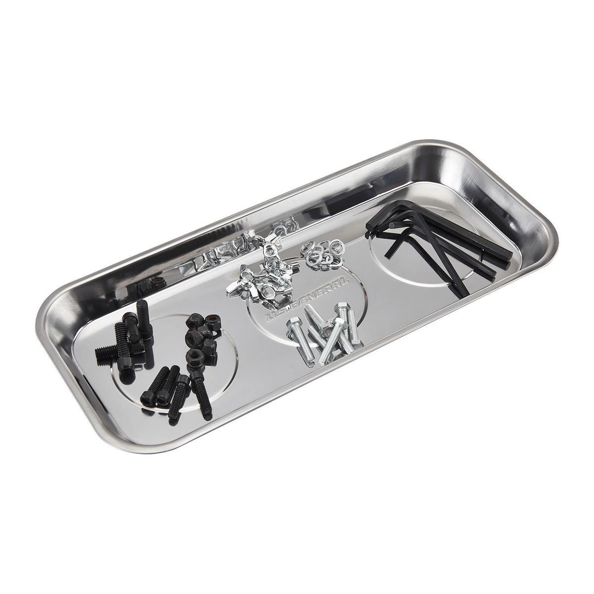 14-1/8 in. x 6-1/4 in. Magnetic Stainless Steel Parts Tray S15707