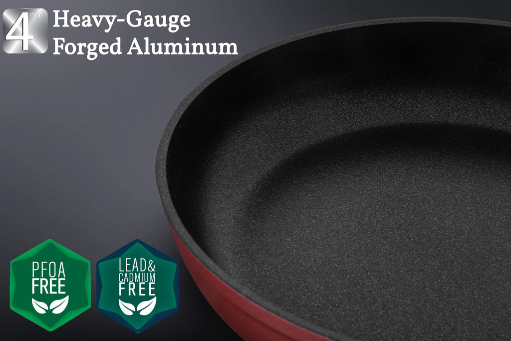 11 Inch Titanium Nonstick Wok with Glass Lid C175696