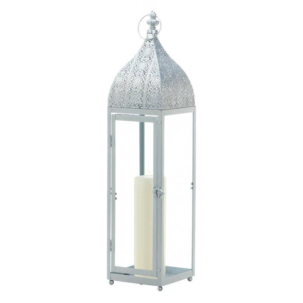 Large Silver Moroccan Style Lantern D54157