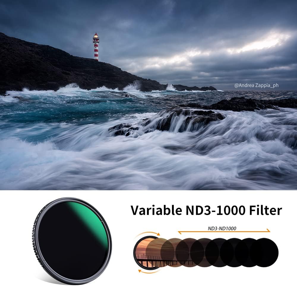67mm Variable ND3-ND1000 Neutral Density Lens Filter Pack of 2 Z677