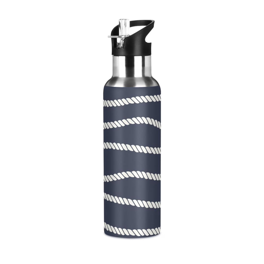 20 OZ Stainless Steel Vacuum Insulated Water Bottle with Straw Lid C842812