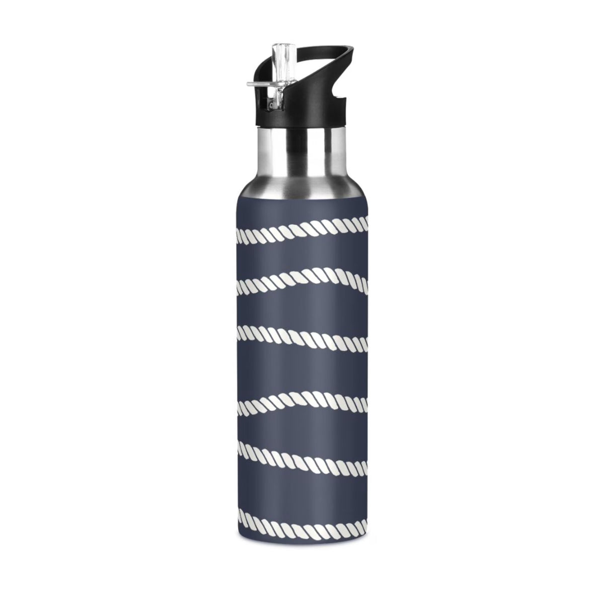 20 OZ Stainless Steel Vacuum Insulated Water Bottle with Straw Lid C842812