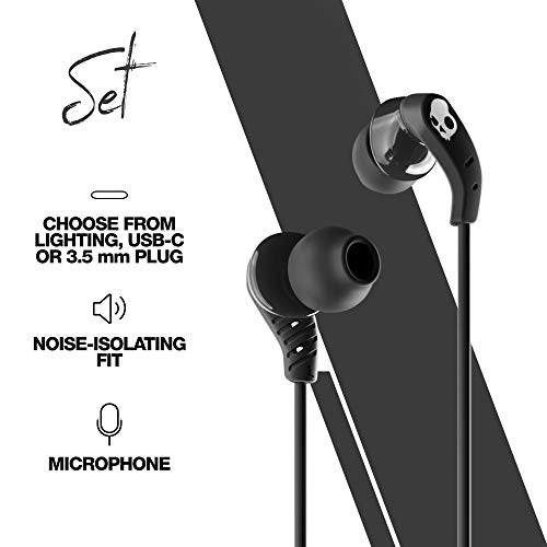 True Black In-Ear Wired Earbuds with Microphone R4744