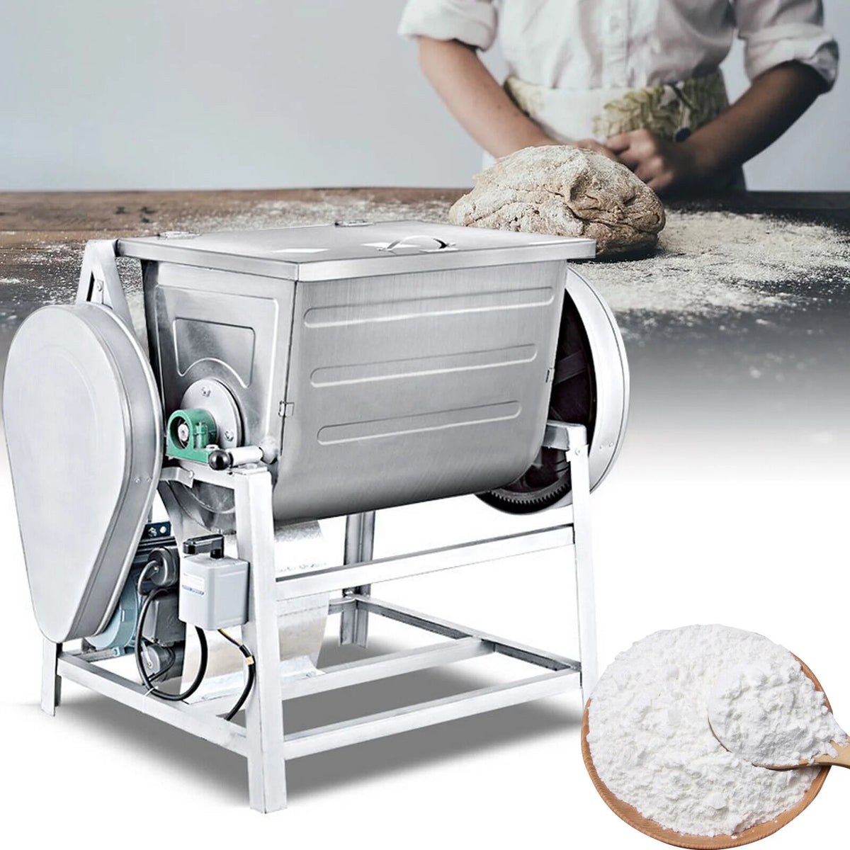 Electric Spiral Dough Mixer 30QT 2 Speed 110V D2024