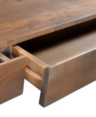 Light Brown Two Drawer Writing Desk Y183737
