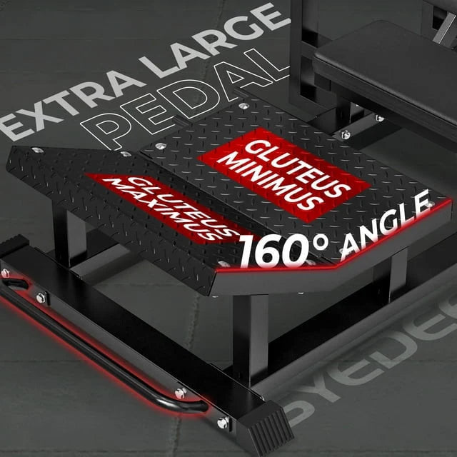 Red Heavy Duty Plate-Loaded Hip Thrust Machine U473