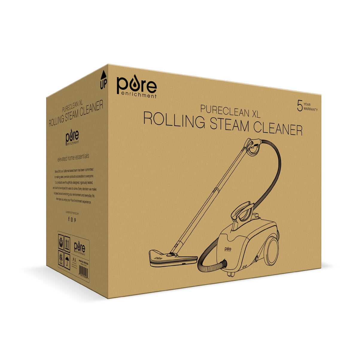 Rolling Steam Cleaner with 18 Accessories I186000
