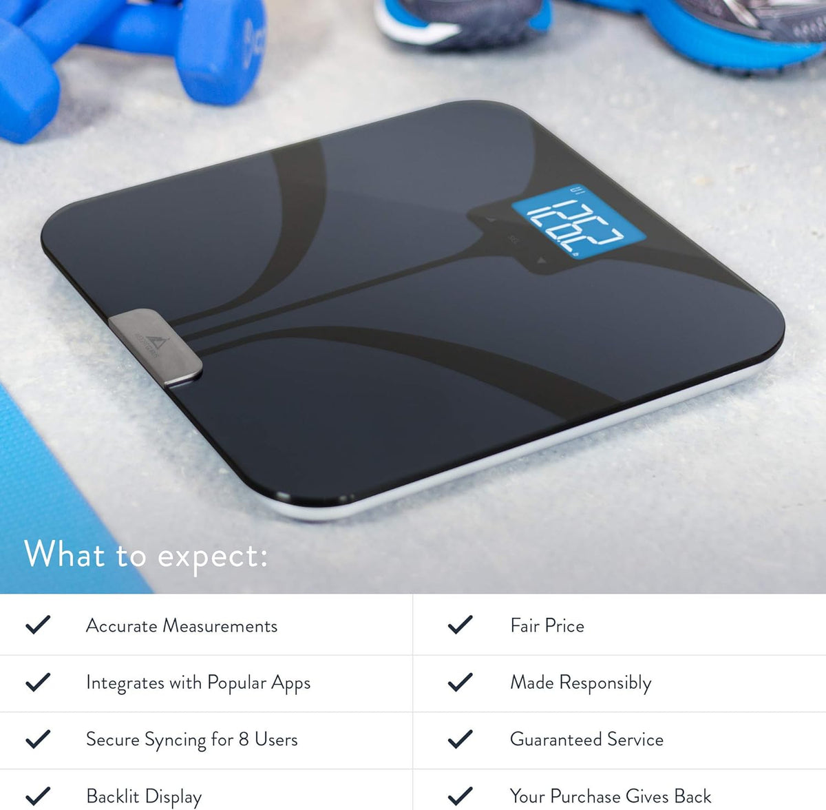 Bluetooth Connected Bathroom Smart Scale O571