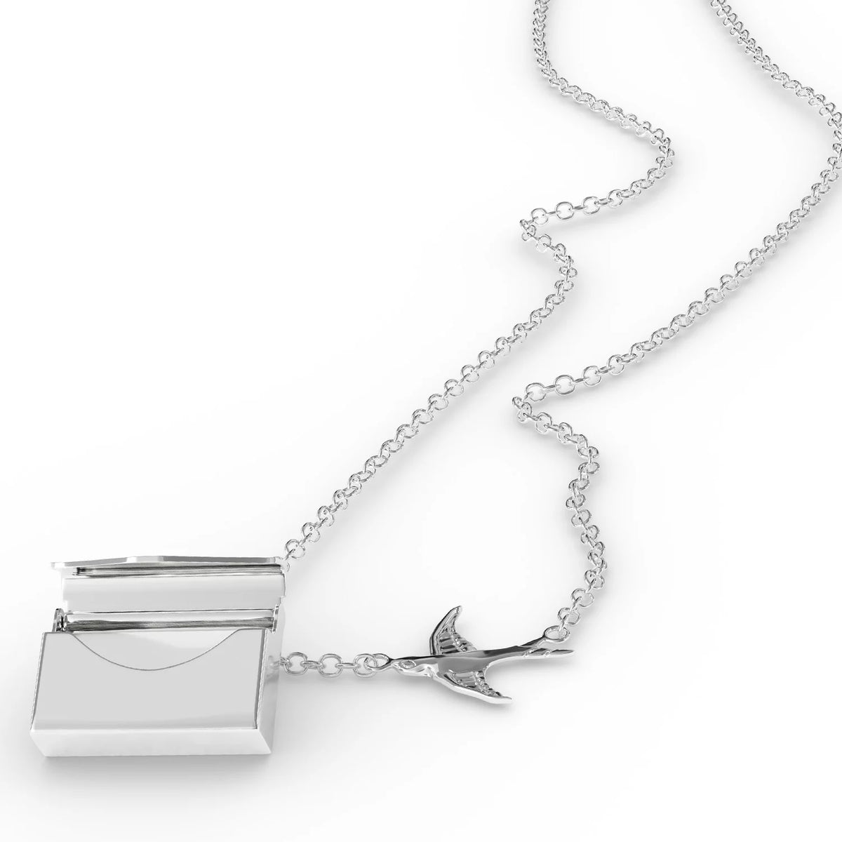 Silver Locket Necklace N63864