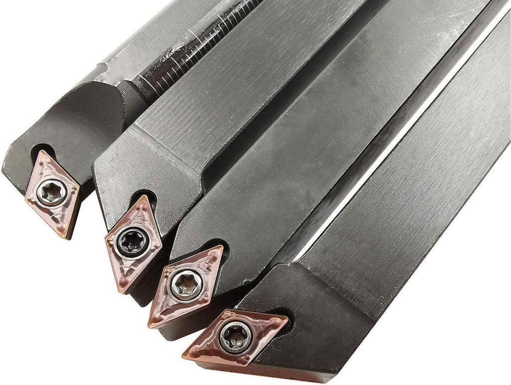 1/2 Mini Lathe Indexable Carbide Turning Tool Holder Bit Set M84643