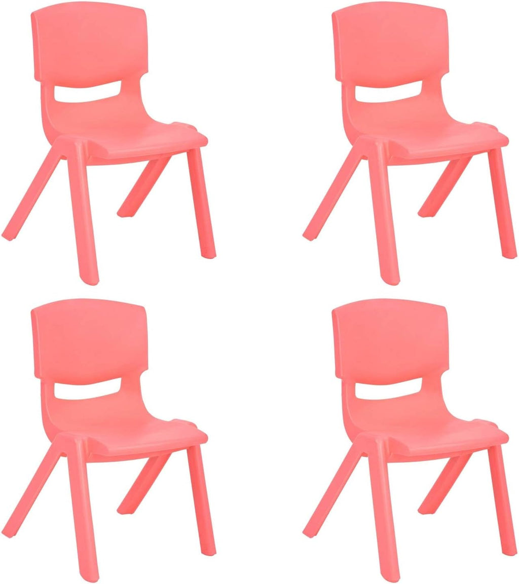 Stackable Plastic Kids Learning Chairs, Yellow, 2 Pack X5301