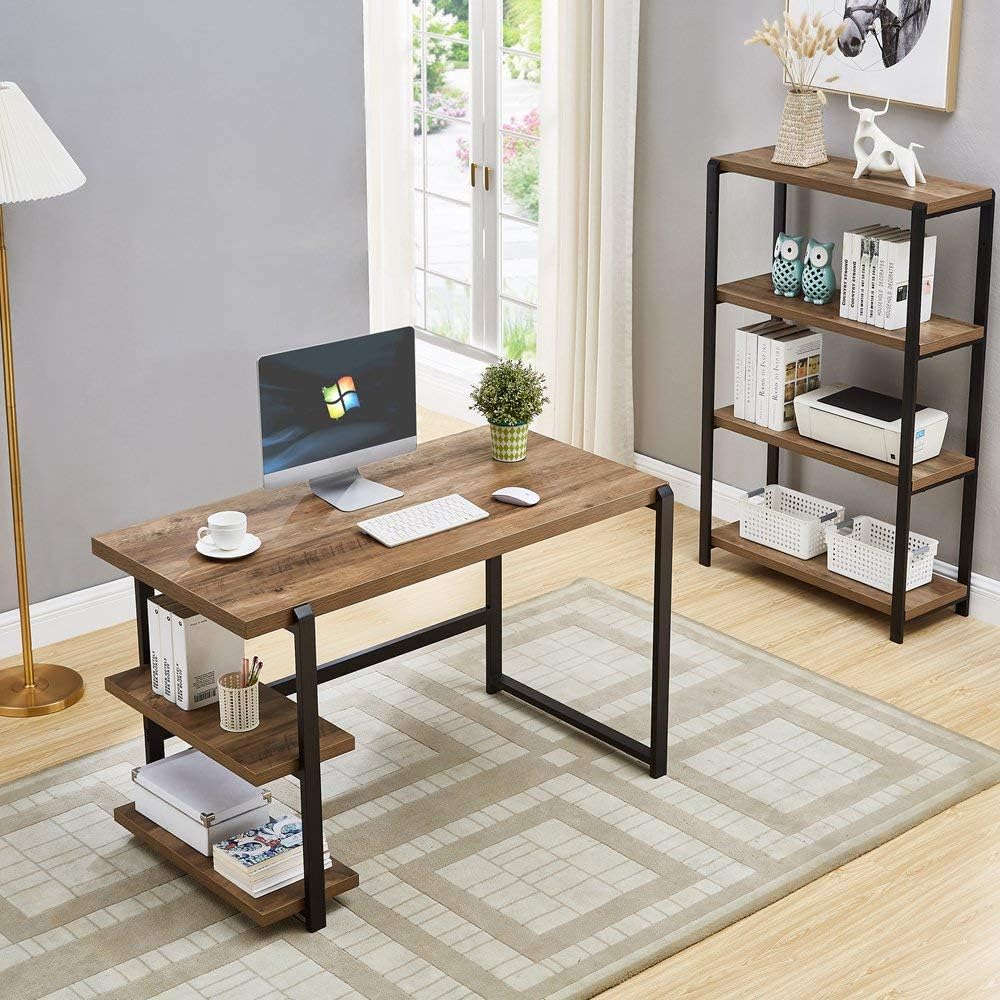 4 Tier Wood and Metal Bookshelf M86277
