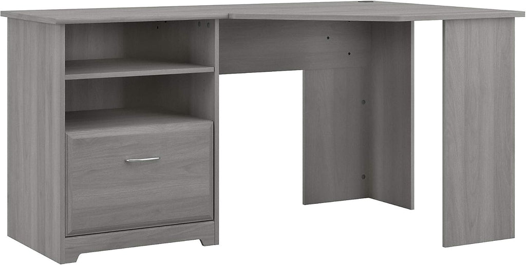 Linen White Oak Corner Desk O7753