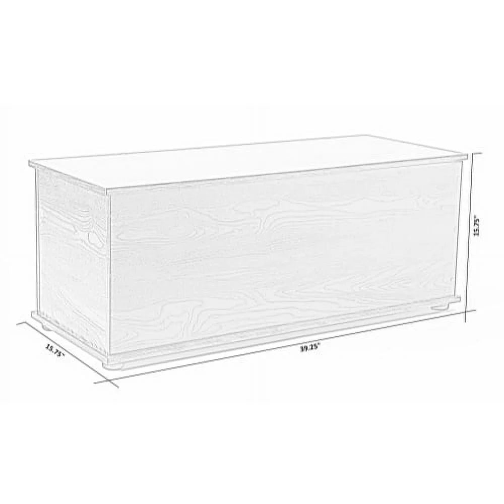 Brown Wooden Toy Box Z976