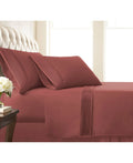 California King Dusty Rose Extra Deep Pocket Sheet Set R548