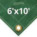 10 oz Green Canvas Tarps 6' x 10' X474