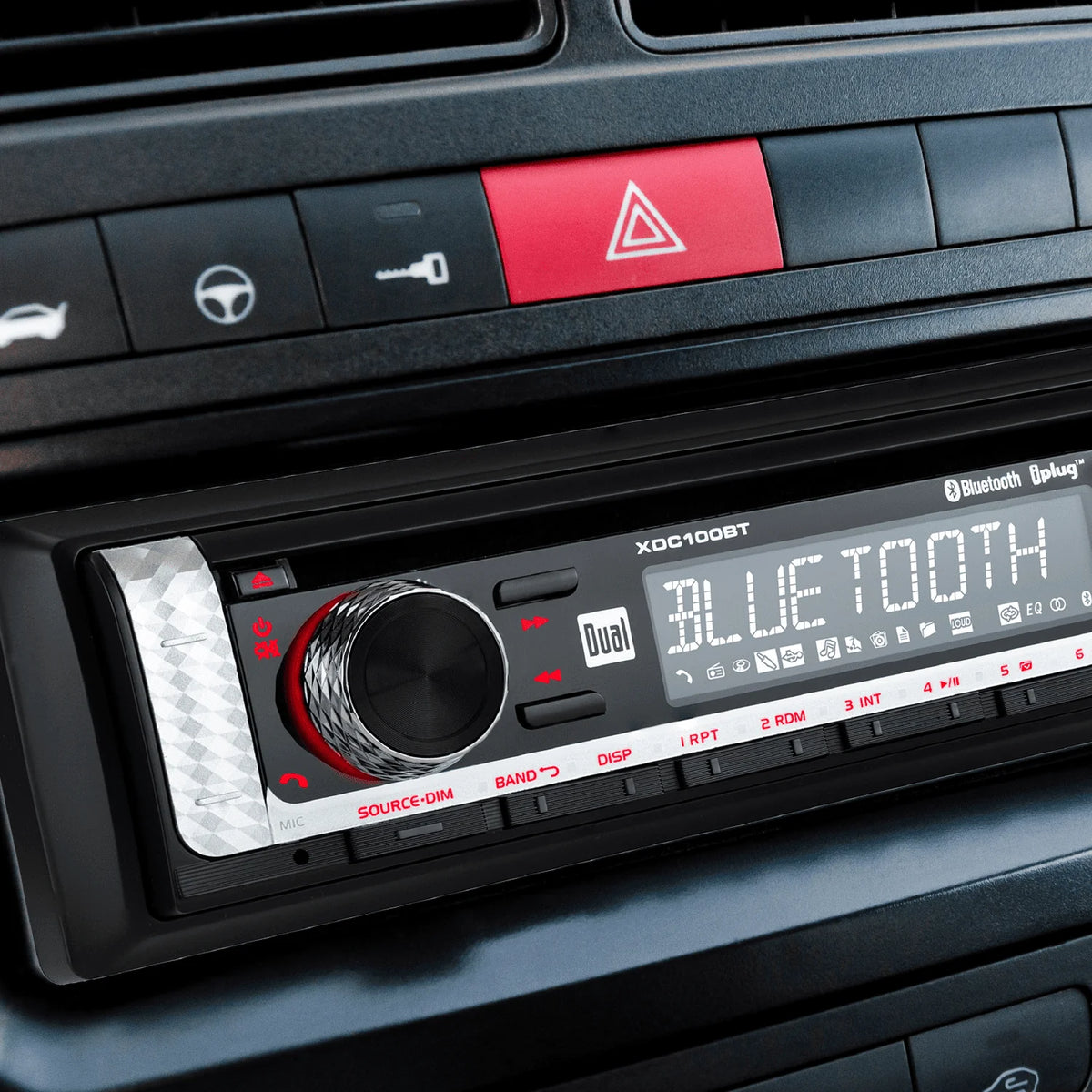 Single DIN Car Stereo with CD Player, Bluetooth, USB Q59702