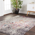 Granite Multi Medallion Abstract Area Rug 4 x 6 L922650