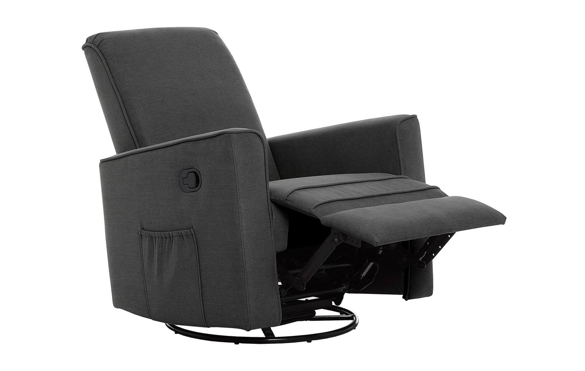 Rustic Grey Glider Recliner and Rocker N17875