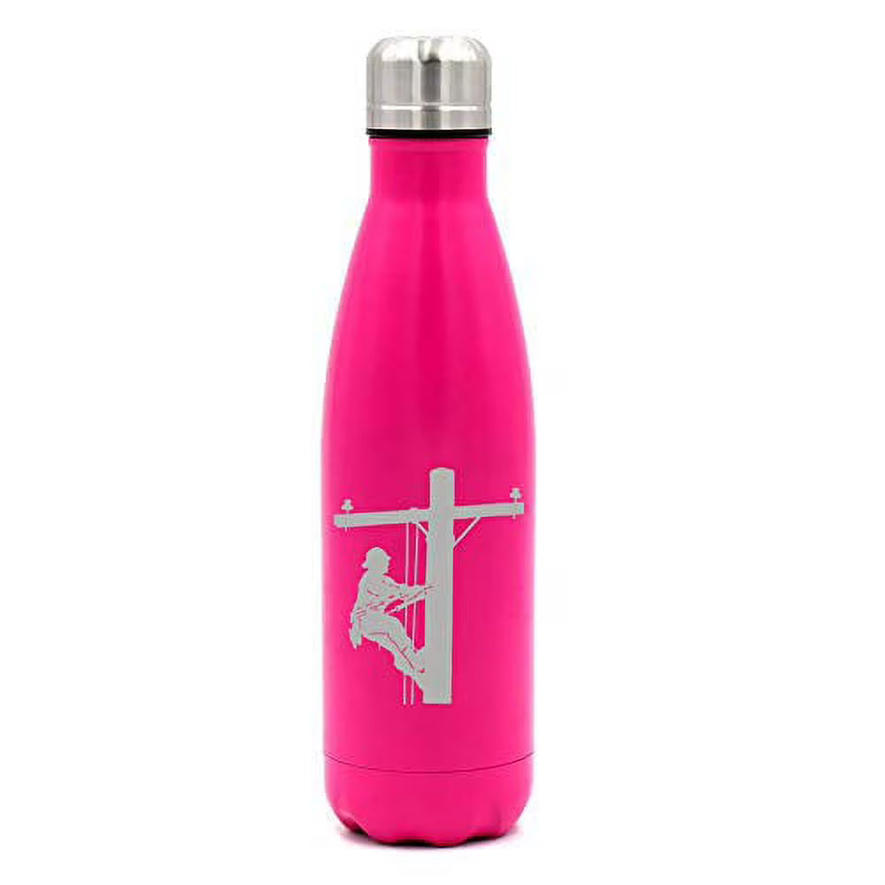 17 oz. Double Wall Vacuum Insulated Stainless Steel Water Bottle Travel Mug Cup F92141