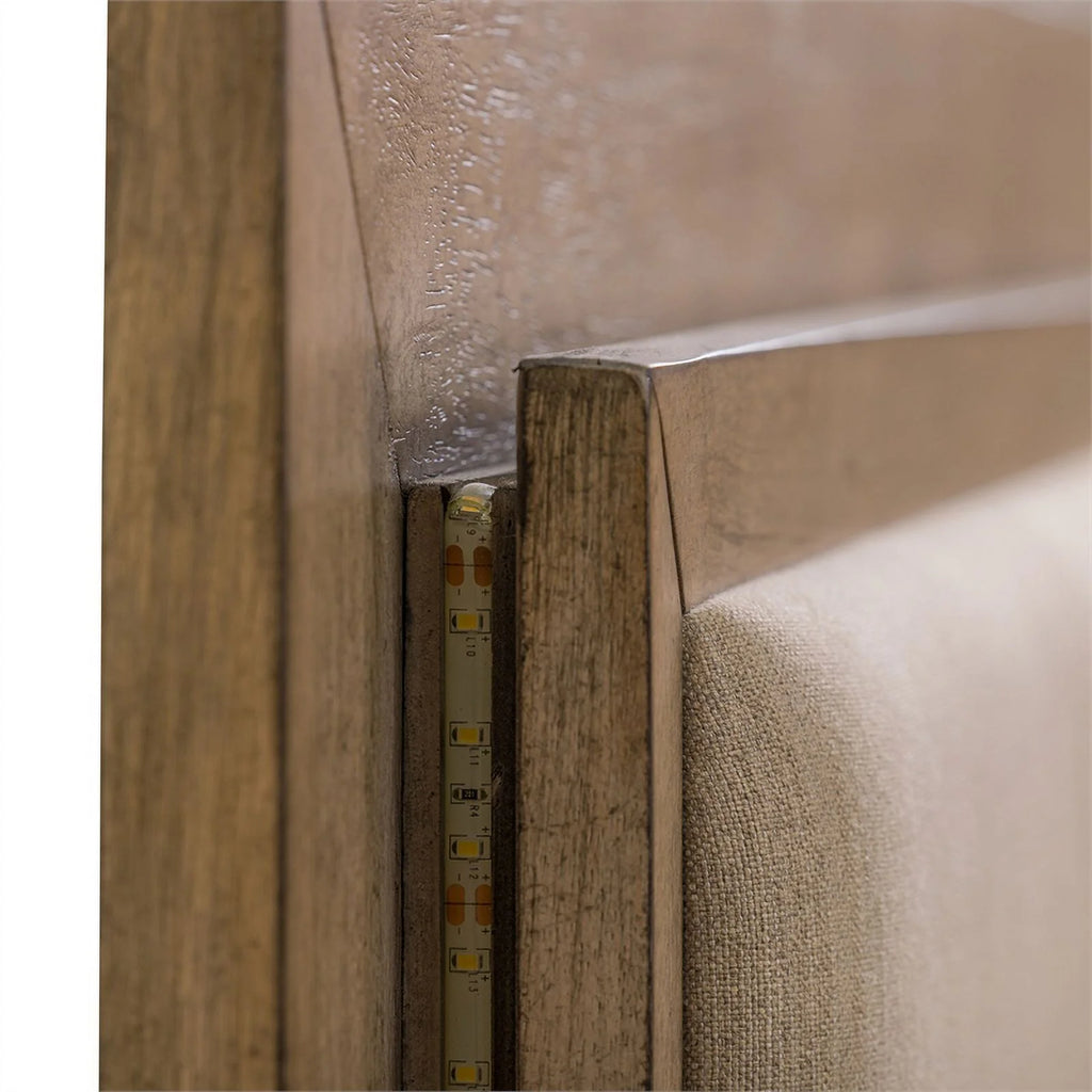 King Upholstered Wood Bed F428