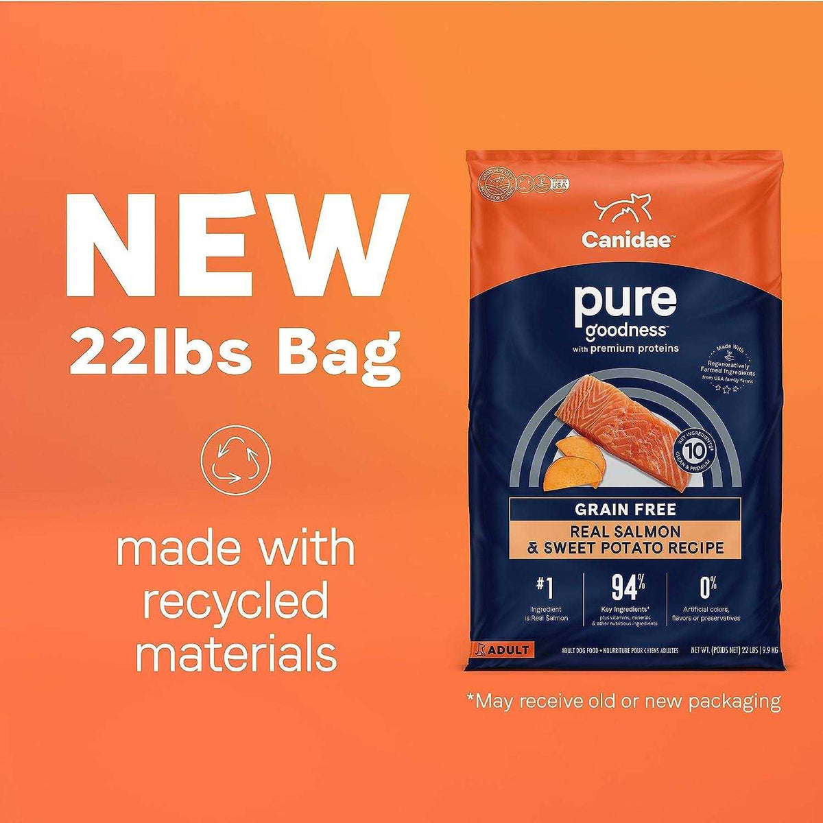Grain Free Salmon & Sweet Potato Dry Dog Food E612