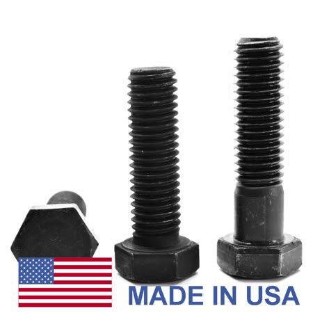 7/8 inch-14 x 3 1/2 inch Grade 8 Hex Cap Screw Alloy Steel Black Oxide Pk 50 T786357