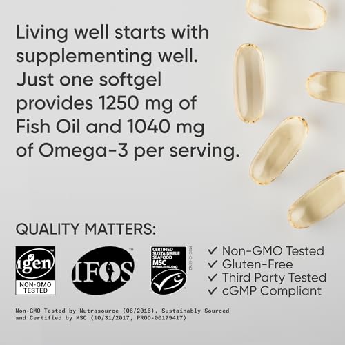 90 ct Triple Strength Fish Oil Supplement O830127