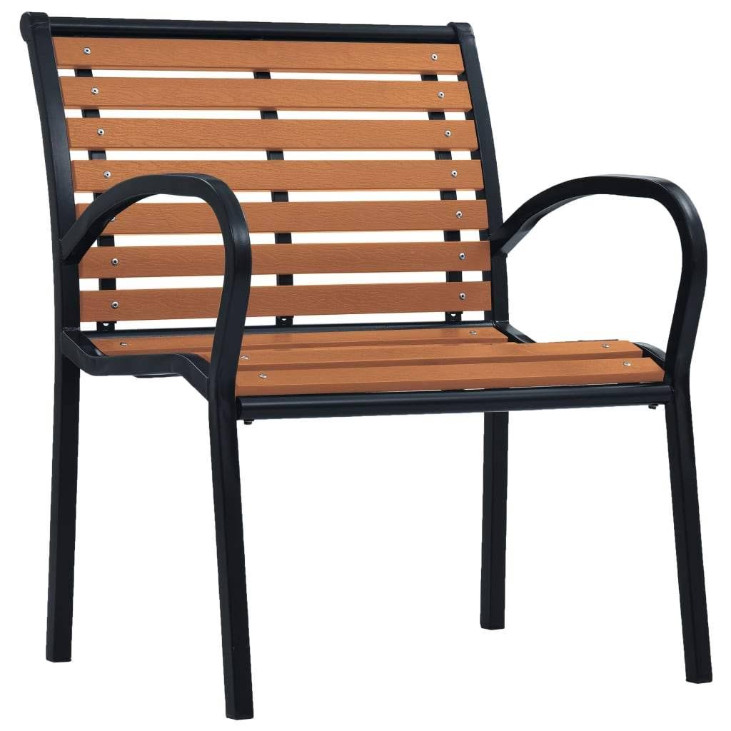 2 Pcs Steel and WPC Garden Chairs C635177