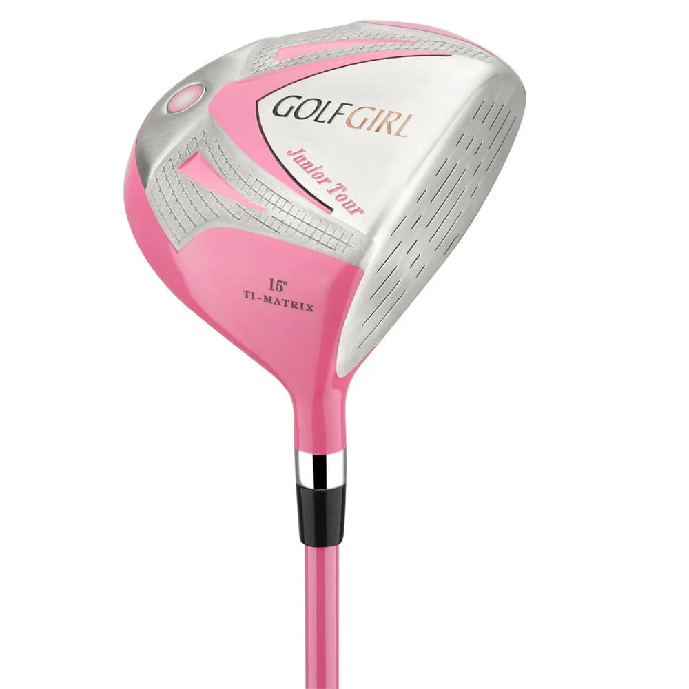 Junior Girls Golf Set with Pink Clubs and Bag F942988