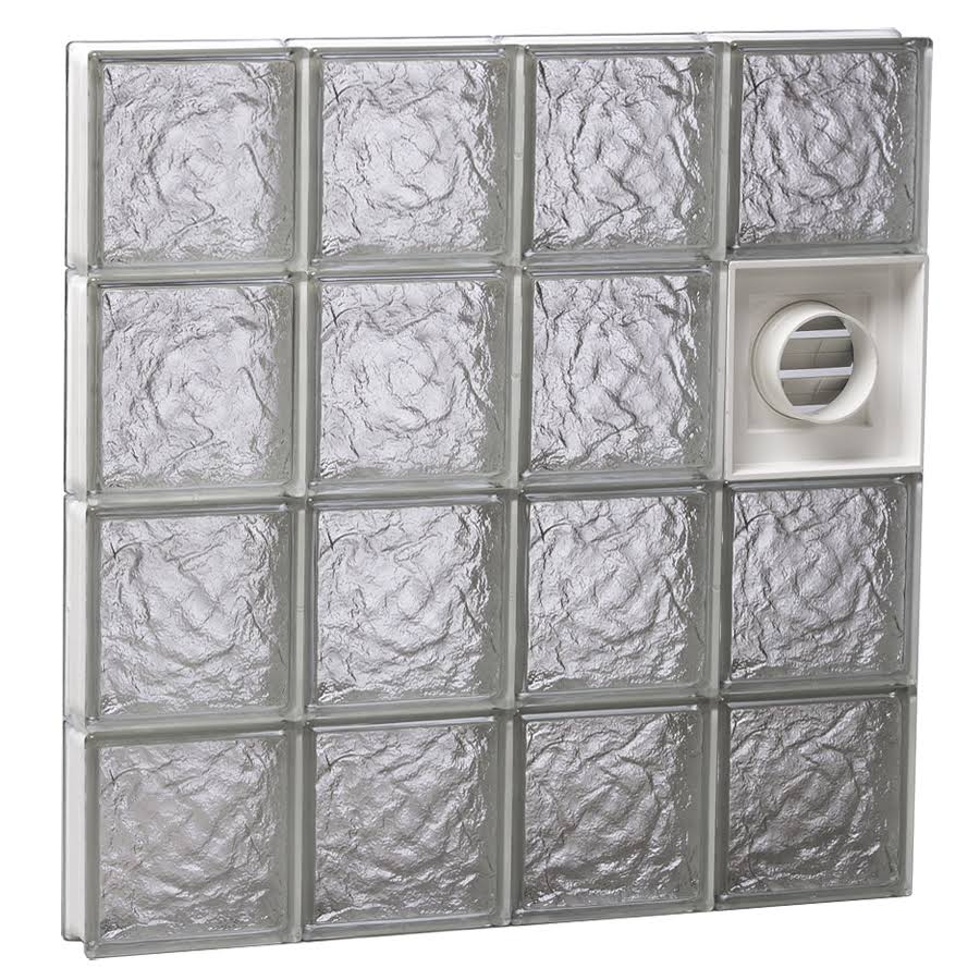Ice Pattern Frameless Replacement Glass Block Window E768448