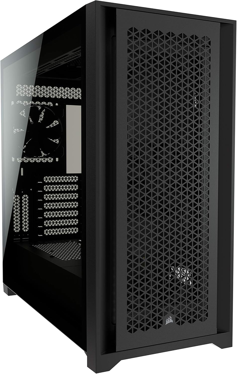 Black Tempered Glass Mid-Tower ATX PC Case I745436