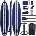 11ft Inflatable Stand Up Paddle Board with Aluminum Paddle, Leash, Backpack Z141