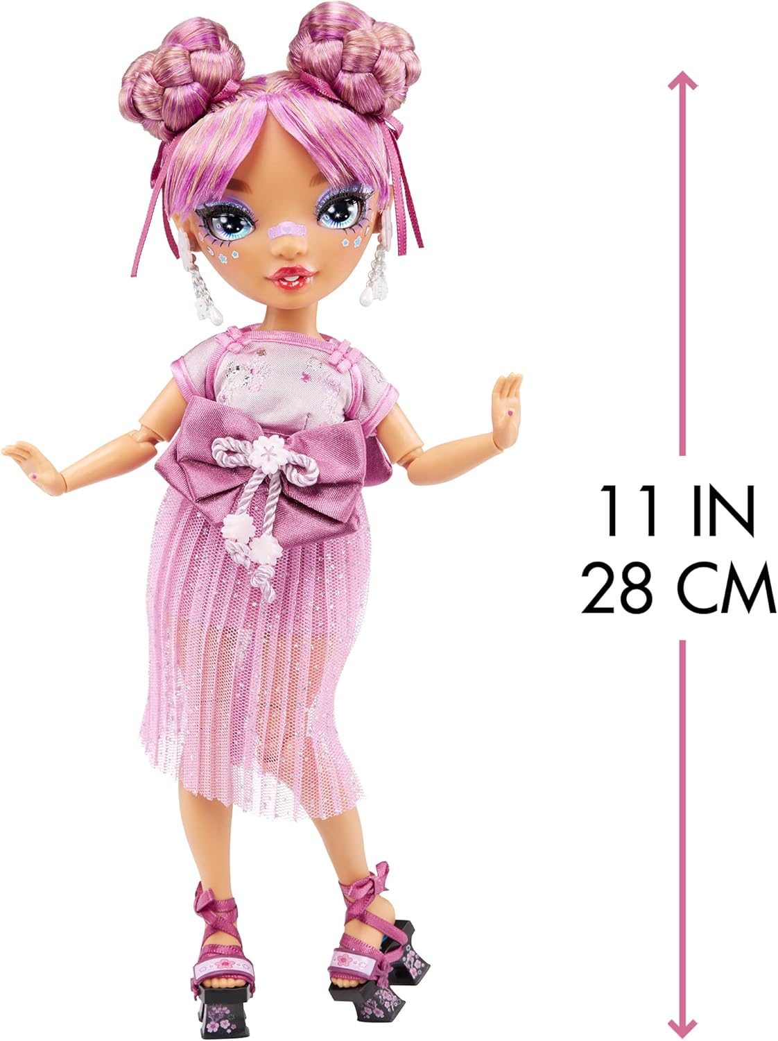 Mauve Purple Fashion Doll with 2 Designer Outfits and Accessories D46309