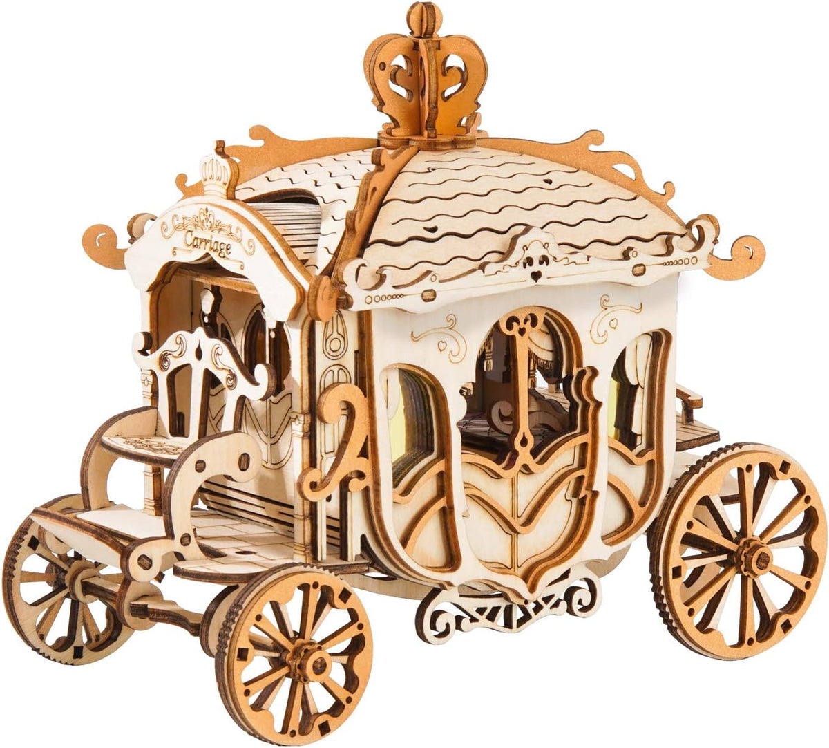 Vintage Car 3D Wooden Puzzle Craft Model Kits, Pack of 2 K9202